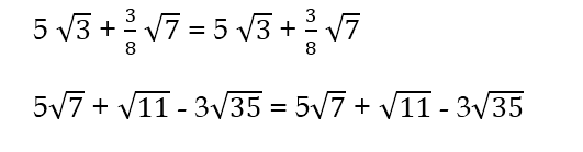 Ejemplo 2 de adición y sustracción de números racionales
