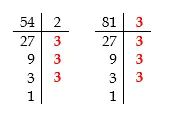 Ejemplo de división de números relativos