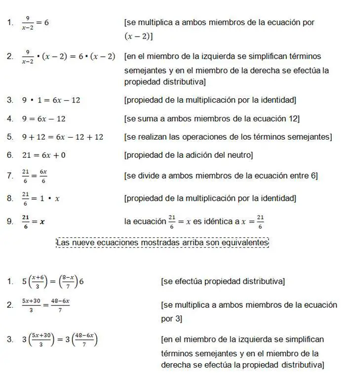 Ejemplos de Ecuaciones equivalentes-1