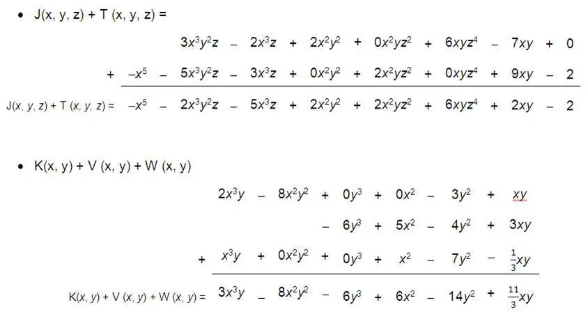 ejemplos de suma de polinomios-4