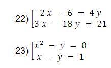 Ejemplos de sistemas de ecuaciones