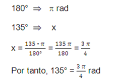 grados sexagesimales a radianes y viceversa