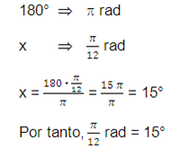 grados sexagesimales a radianes y viceversa