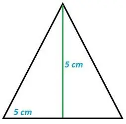 Cara 1 de la pirámide de base 5 cm