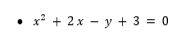 Ejemplo de conversión de ecuación general a ecuación cuadrática