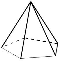 Pirámide base pentagonal irregular