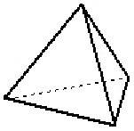 Pirámide base triangular regular