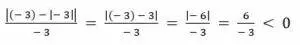 Simplificar la expresion 3 menos -3 sobre -3