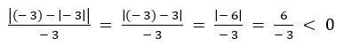 Expresion x - x entre x si x = 3