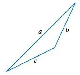 Calcular el área del triángulo usando la fórmula de Herón