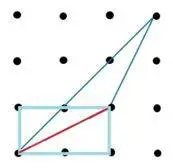 El rectángulo azul claro abarca 2 cm cuadrados