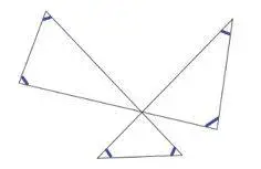 Suma de los ángulos marcados en la figura 15
