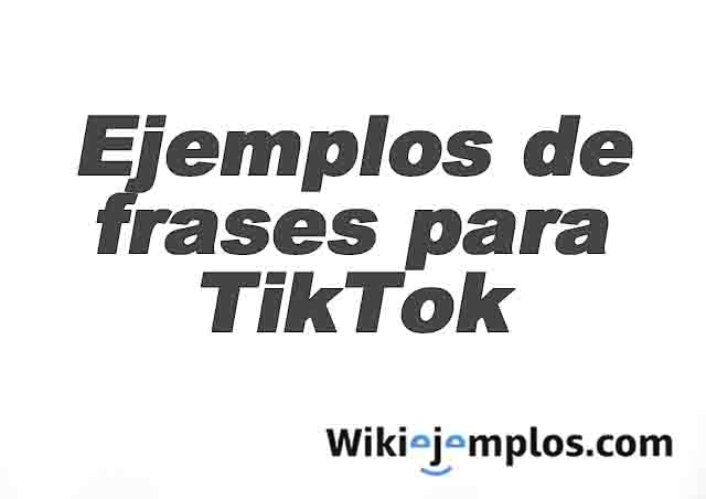 200 Ejemplos de frases para tik tok más populares 2023