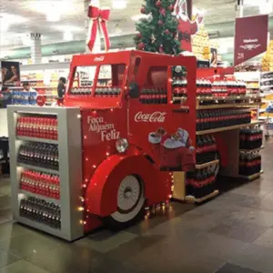 Exhibición navideña de Coca Cola