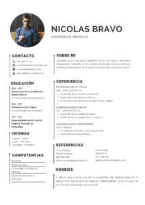 Curriculum Vitae de Diseñador gráfico